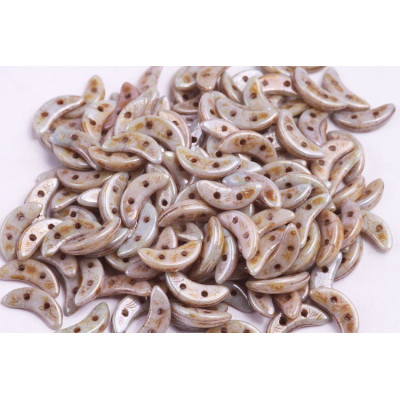 Czech Mates Crescent 10x3 mm N. 5 Opaque - Luster Green 