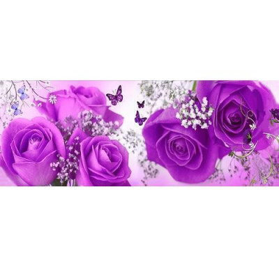 Diamond painting- Purple roses-N°88 110x45