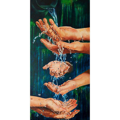 Diamond painting-Hands-Nº90 85x45 | Kit de Mosaico