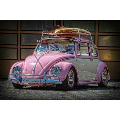 Diamond painting-Pink beetle car-Nr.224 50x40