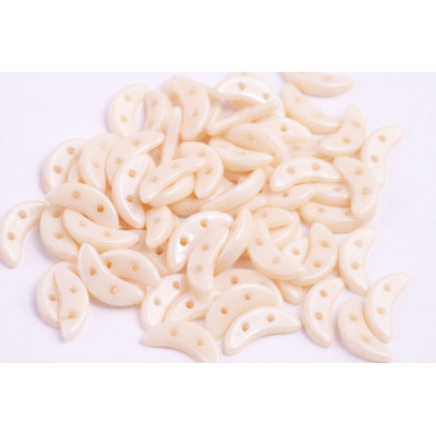 Czech Mates Crescent 10x3 mm N. 20 White