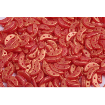 Czech Mates Crescent 10x3 mm N. 33 Pacifica Milky Strawberry