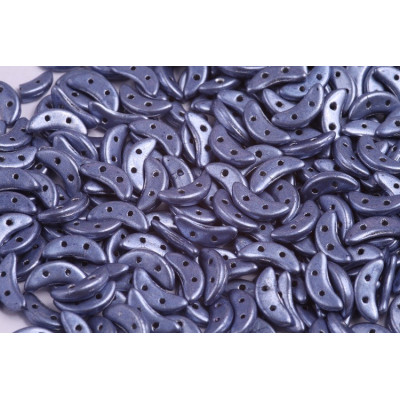 Czech Mates Crescent N. 54 SATURATED METALLIC SAPPHIRE