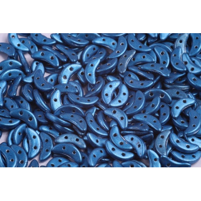 Czech Mates Crescent 10x3 mm N. 57 TRENDS SATURATED METALLIC BLUE