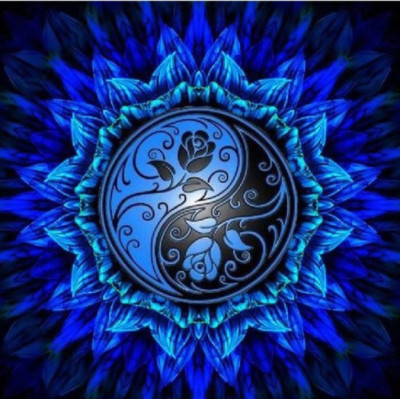 Diamond painting- blue mandala-N.595 65x65 