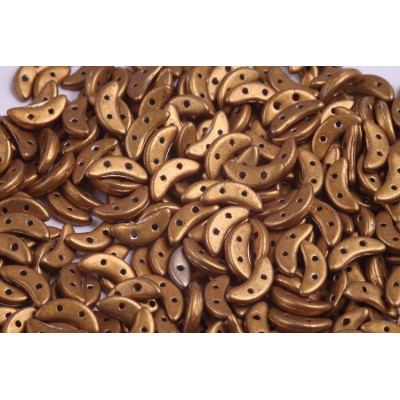 Czech Mates Crescent N. 67 SATURATED METALLIC GOLD