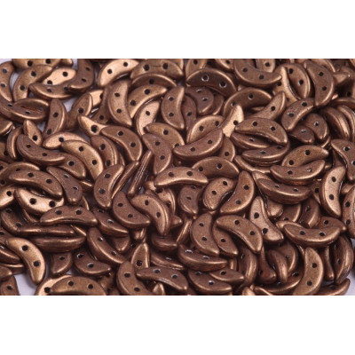 Czech Mates Crescent 10x3 mm N. 68 SATURATED METALLIC TAN