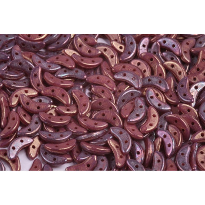 Czech Mates Crescent N. 70 Oxidized Bronze Berry 