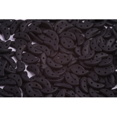 Czech Mates Crescent 10x3 mm N. 78 Jet Matte 