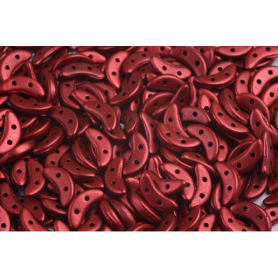 Czech Mates Crescent N. 86 Matte Metallic Lava 