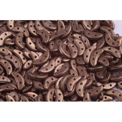 Czech Mates Crescent N. 91 Saturated Metallic Tan 