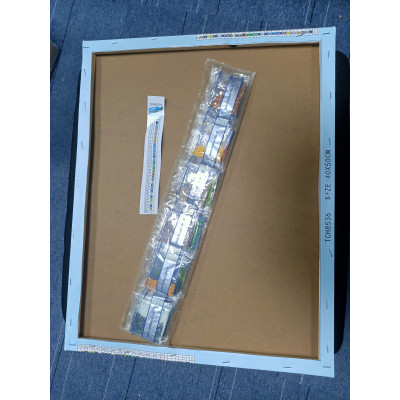 Diamond painting with frame -White dog -N.16 40x50 N.