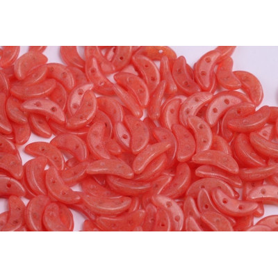 Czech Mates Crescent 10x3 mm N. 102 Milky Rose Quartz