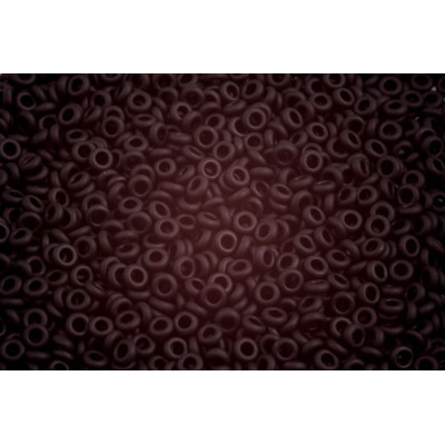 TOHO Demi Round 8/0 Opaque-Frosted Jet 49F | Japanese Glass Beads