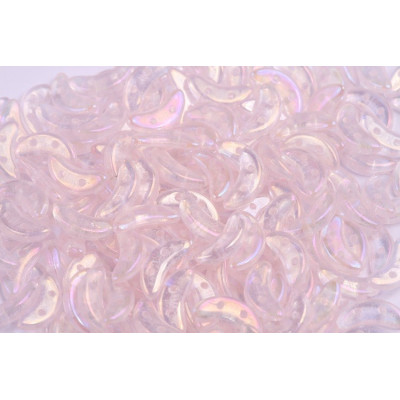 Czech Mates Crescent 10x3 mm N. 104 Luster Iris - Rosaline 