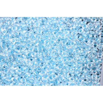 TOHO Demi Round 8/0 Baby Blue Lined 1079 | Japanese Glass Beads