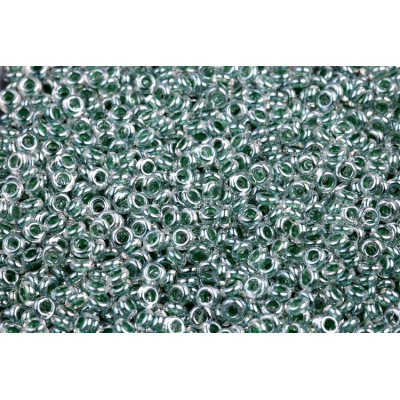 TOHO Demi Round 8/0 Emerald-Lined Crystal 1070 | Japanese Glass