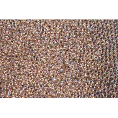 TOHO Demi Round 11/0 Gold-Lined Rainbow Crystal 994 | Toho Beads