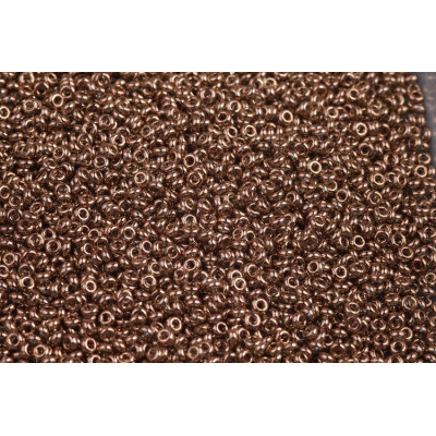 TOHO Demi Round 11/0 Gold-Lustered Montana Blue 204 | Glass Beads