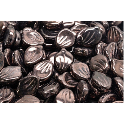 Peony Petal Beads 9x12 mm N. 4132 VEGA ON JET