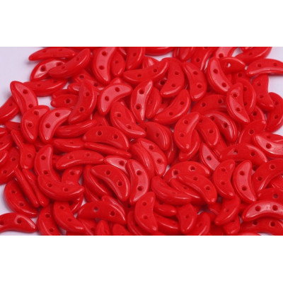 Czech Mates Crescent 10x3 mm N. 110 Opaque Red 