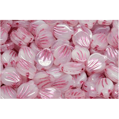 Peony Petal Beads 9x12 mm N. 4143 White