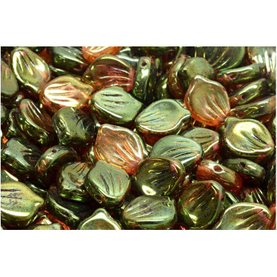 Peony Petal Beads 9x12 mm N. 4145 Green