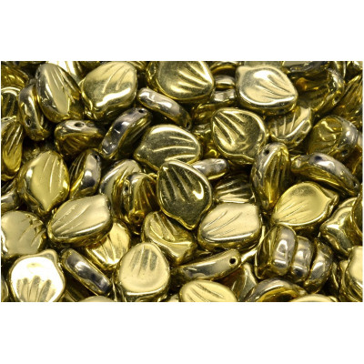 Peony Petal Beads 9x12 mm N. 4152 Gold