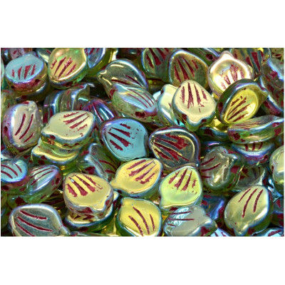 Peony Petal Beads 9X12 mm N. 4157 Verde