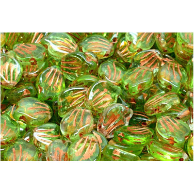 Peony Petal Beads 9x12 mm N. 4162 Green