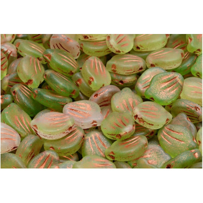 Peony Petal Beads 9x12 mm N. 4164 Green