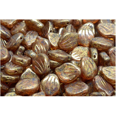 Peony Petal Beads 9x12 mm N. 4172 Brown