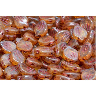 Peony Petal Beads 9x12 mm N. 4173 Brown