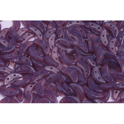 Czech Mates Crescent 10x3 mm N. 116 Milky Amethyst 