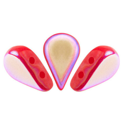 Amos® par Puca® 5x8mm Opaque Coral Red AB 93200/28701 | 16pcs