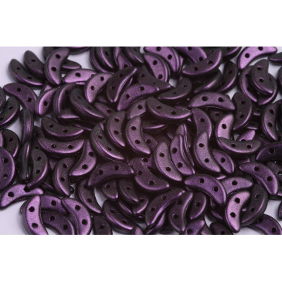 Czech Mates Crescent N. 118 Polychrome - Black Curant 