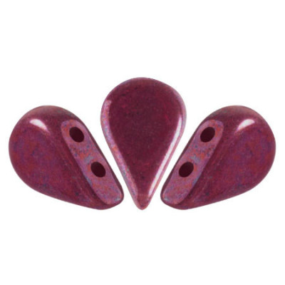 Amos® par Puca® 2-Hole Beads Wine Red Nebula 93200/15001 | 16pcs