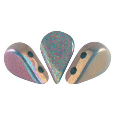 Amos® par Puca® Beads 5x8mm Green Turquoise Iris 63130/15780