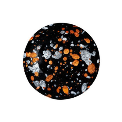 Cabochon par Puca No. 137 Jet Tweedy 18mm 23980/45703 | Glass Beads