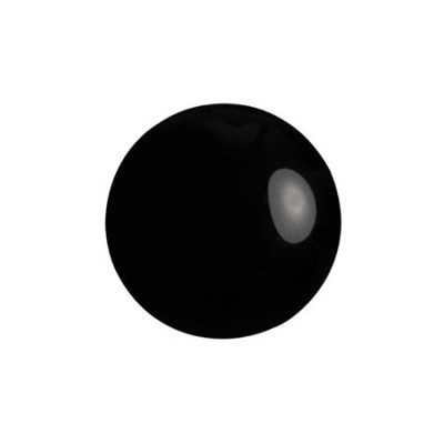 Cabochon par Puca® 14mm Opaque Jet Black 23980 | Czech Glass