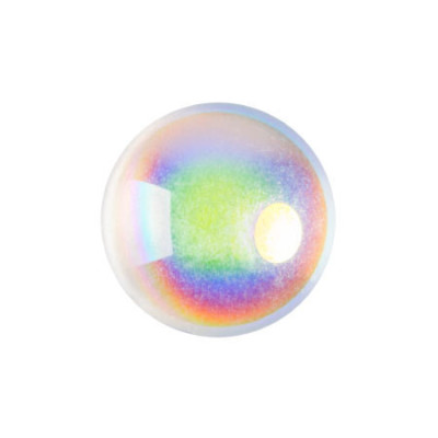 Cabochon par Puca® 14mm Crystal AB 00030/28701 | Czech Glass