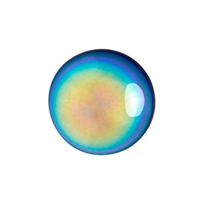14mm Cabochon par Puca® Crystal AB 00030/28701 | Czech Glass