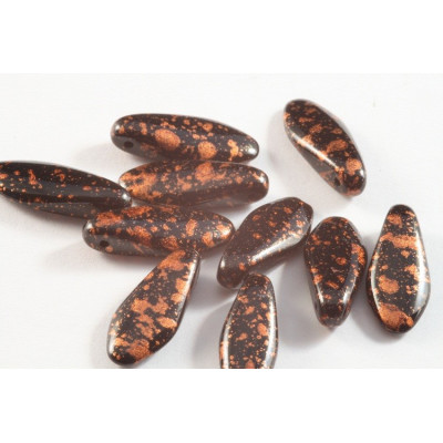 Dagger beads 7x17 mm N. 195 Brown