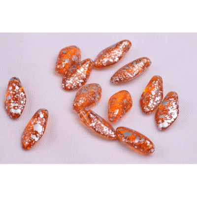 Dagger beads 7x14 mm N. 336 Orange