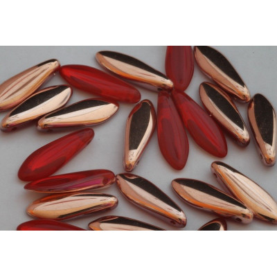 Dagger beads 5x16 mm N. 3019 Red