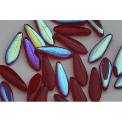 Dagger beads 5x16 mm N. 3024 Red