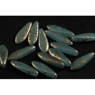 Dagger beads 5x16 mm N. 187 Gold
