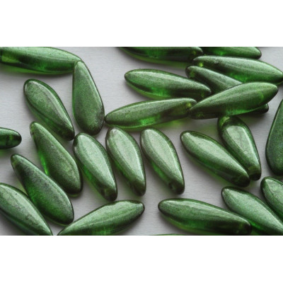 Dagger beads 5x16 mm N. 3259 Green