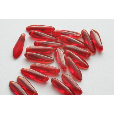 Dagger beads 5x16 mm N. 3636 Red