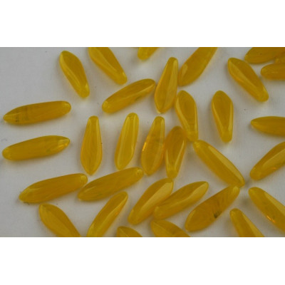 Dagger beads 5x16 mm N. 4071 OPAL AMBER